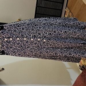 Vintage Cottagecore Floral Skirt, Sz 22/24